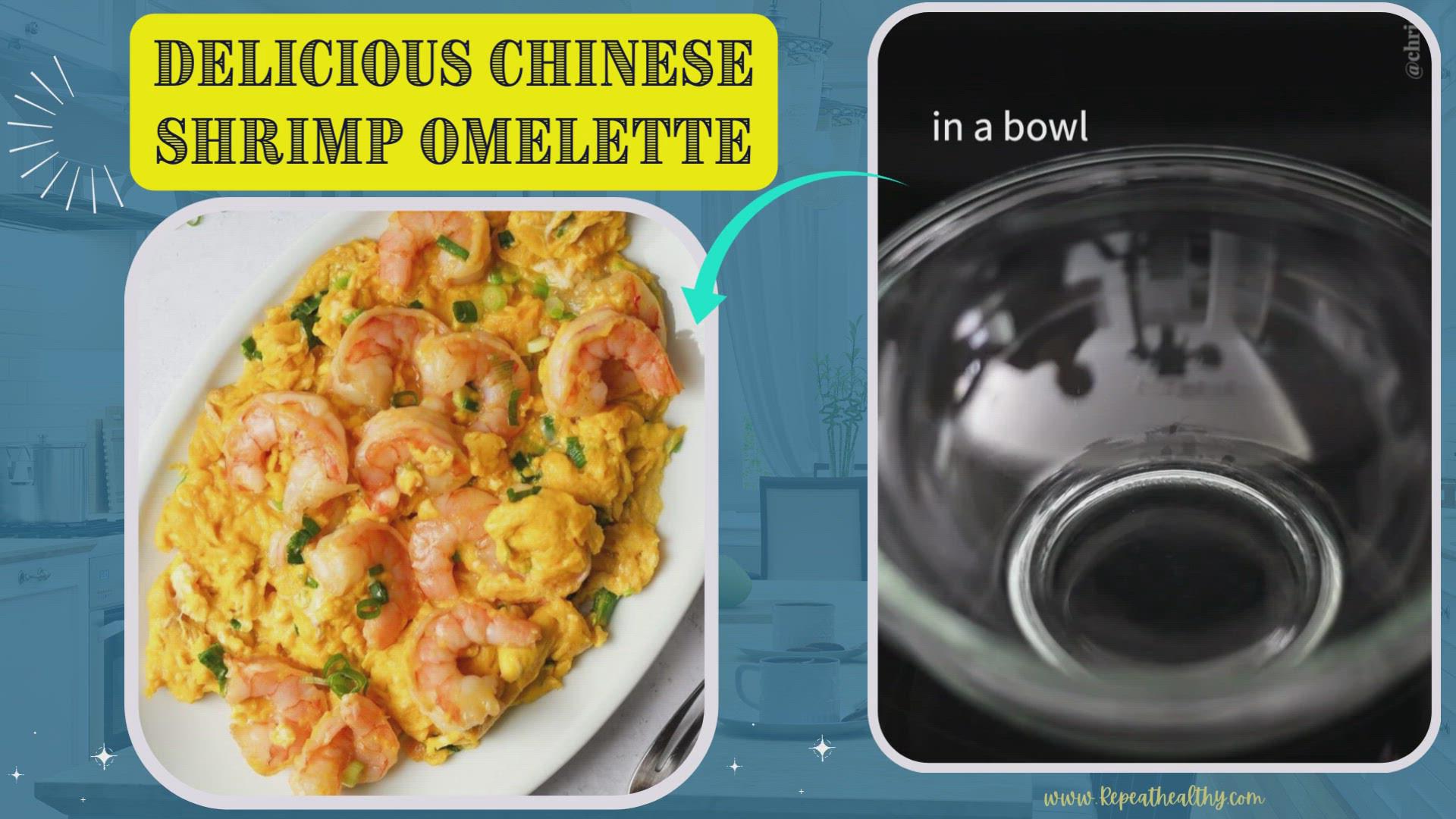 'Video thumbnail for Delicious Chinese Shrimp Omelette'
