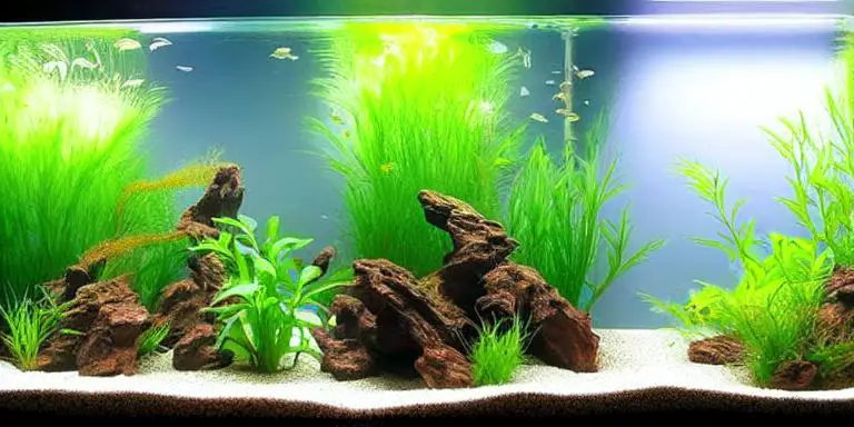 Fish Tank Mold in a planted aquarium